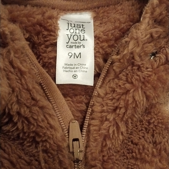 Carter's Fuzzy Bear Suit 9m - Picture 2 of 7